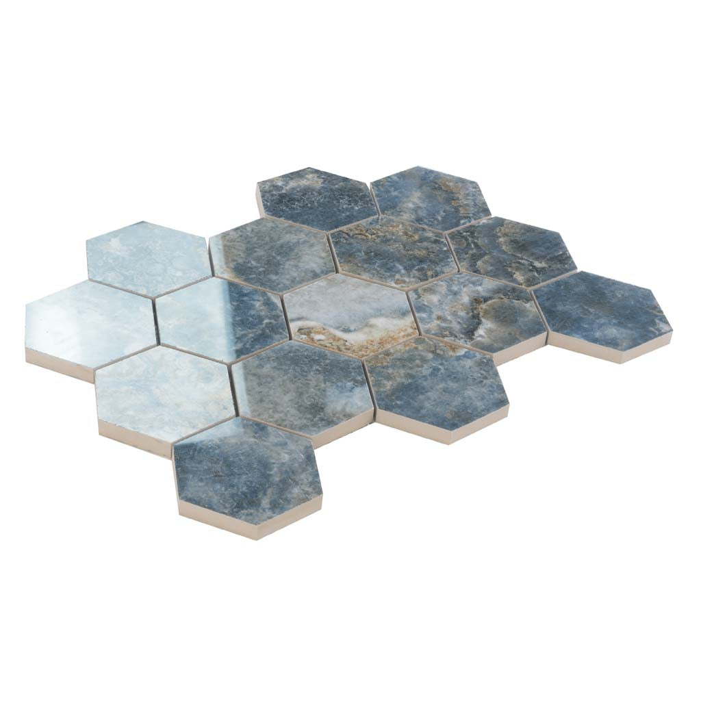 Polished Blue Porcelain Tile