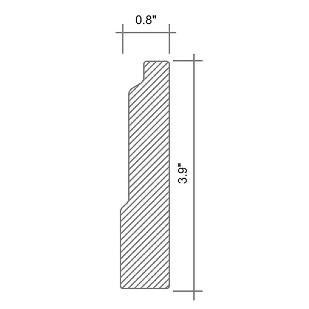 4x12 White Baseboard Trim