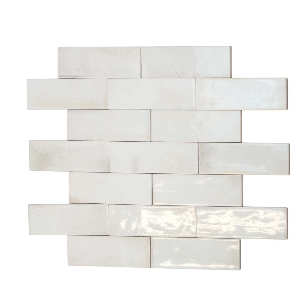 3x8 Antiek White Ceramic Wall Tile