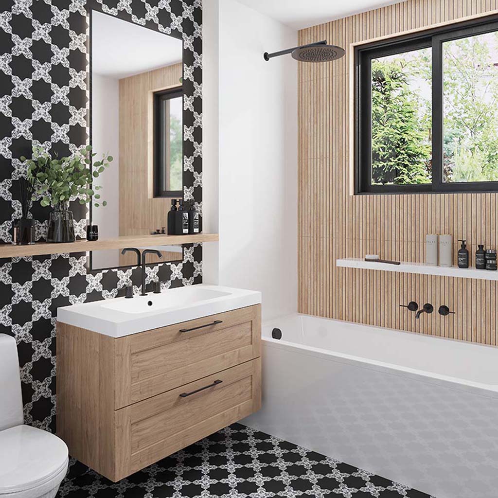 5x5 Gray Matte Wall and Floor Tile