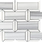 10x12 White and Gray Mosaic Tile