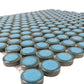 Cirkel Glossy Blue Porcelain Penny Wall and Floor Tile
