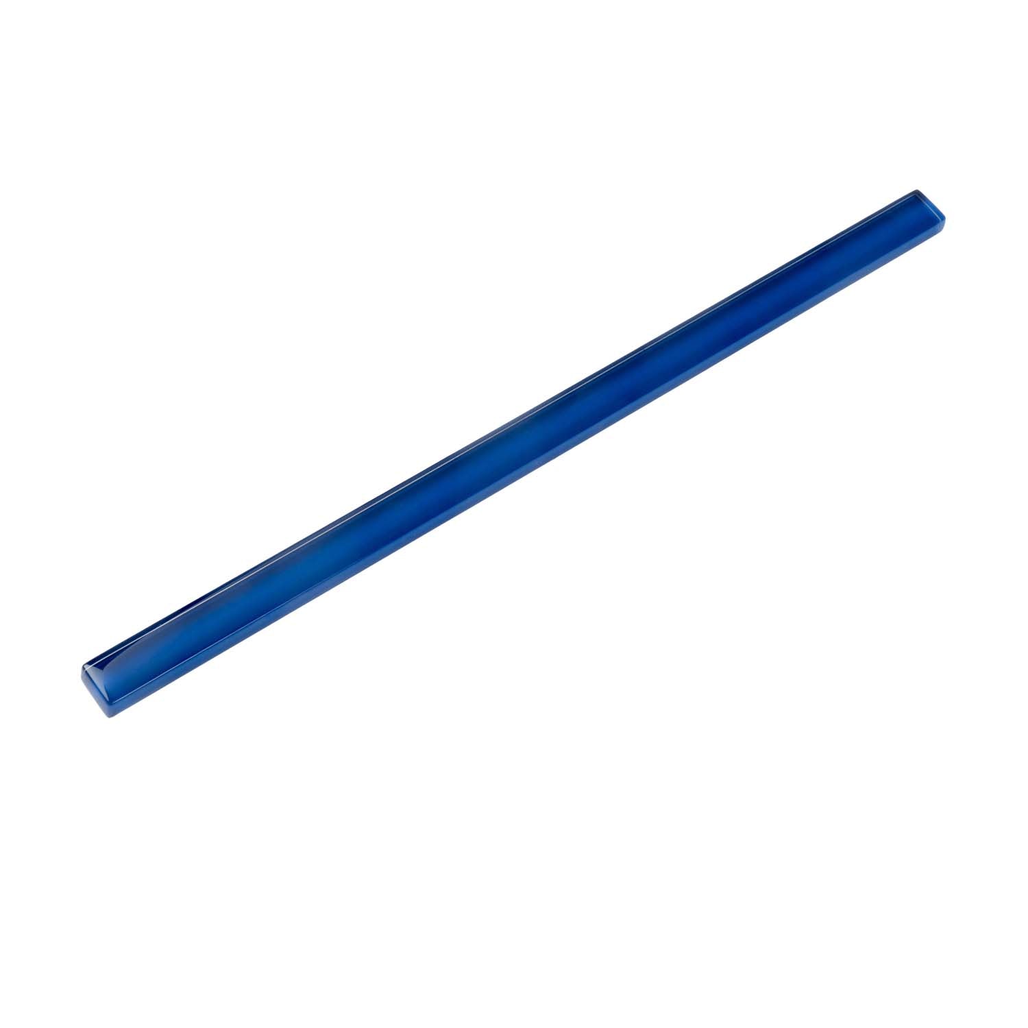 1x12 Cobalt Blue Glass Glossy Pencil Trim 