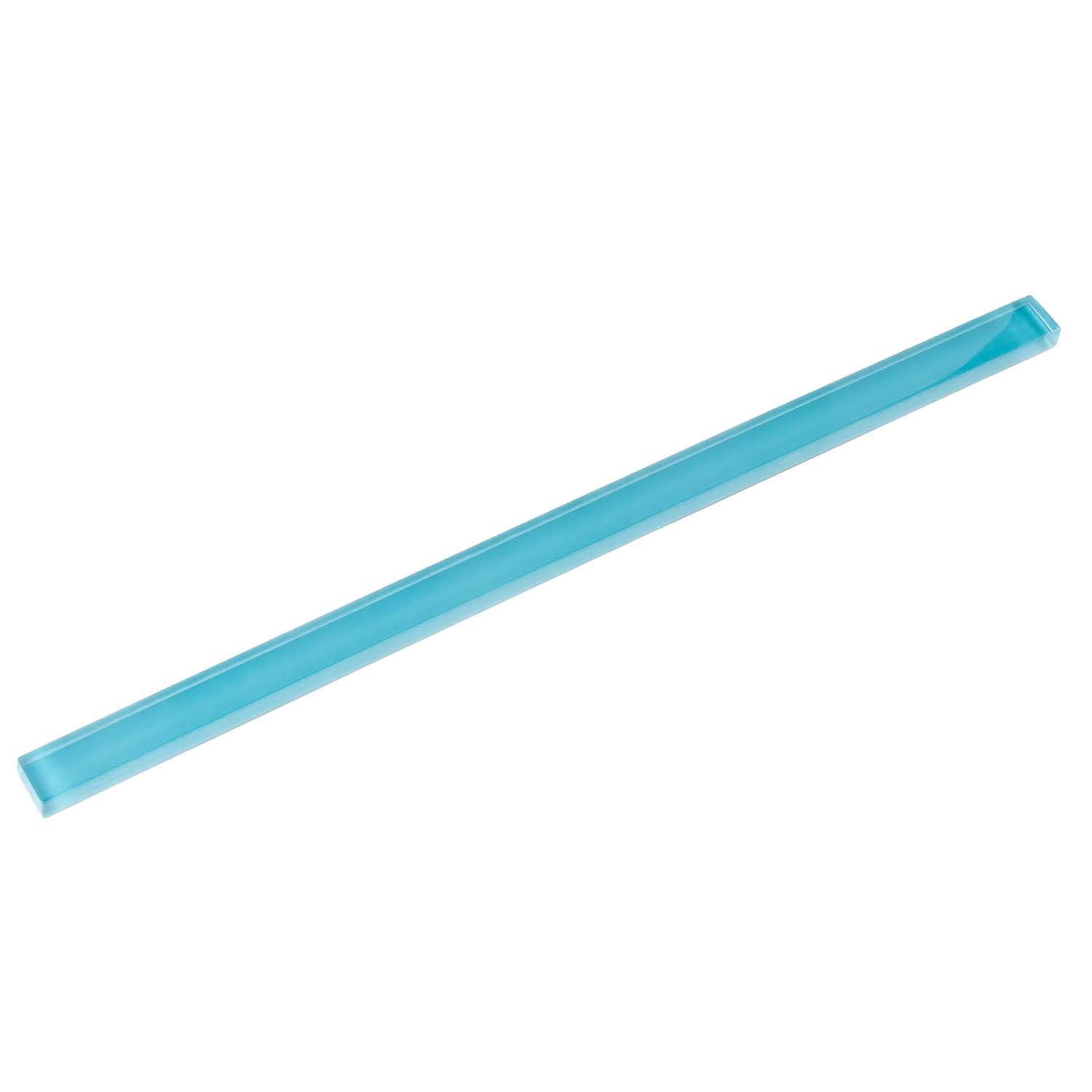 1x12 Sapphire Blue Glass Glossy Tile Trim