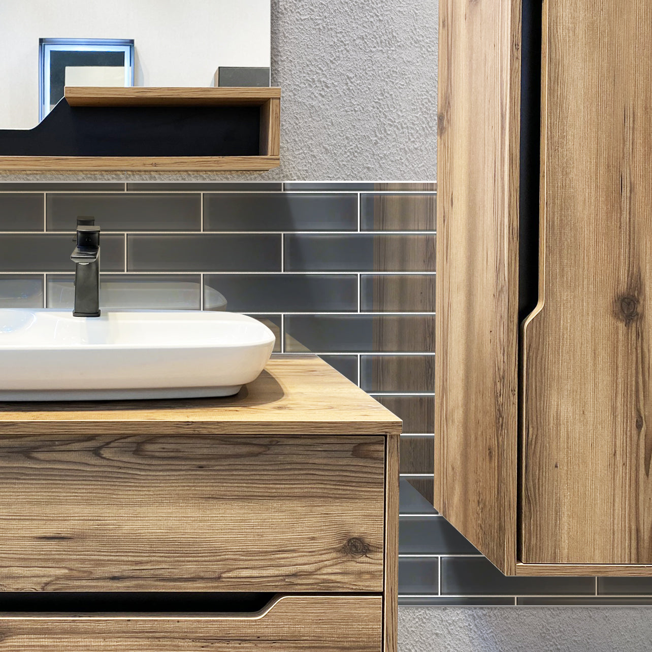 1x12 Dark Gray Tile Trim