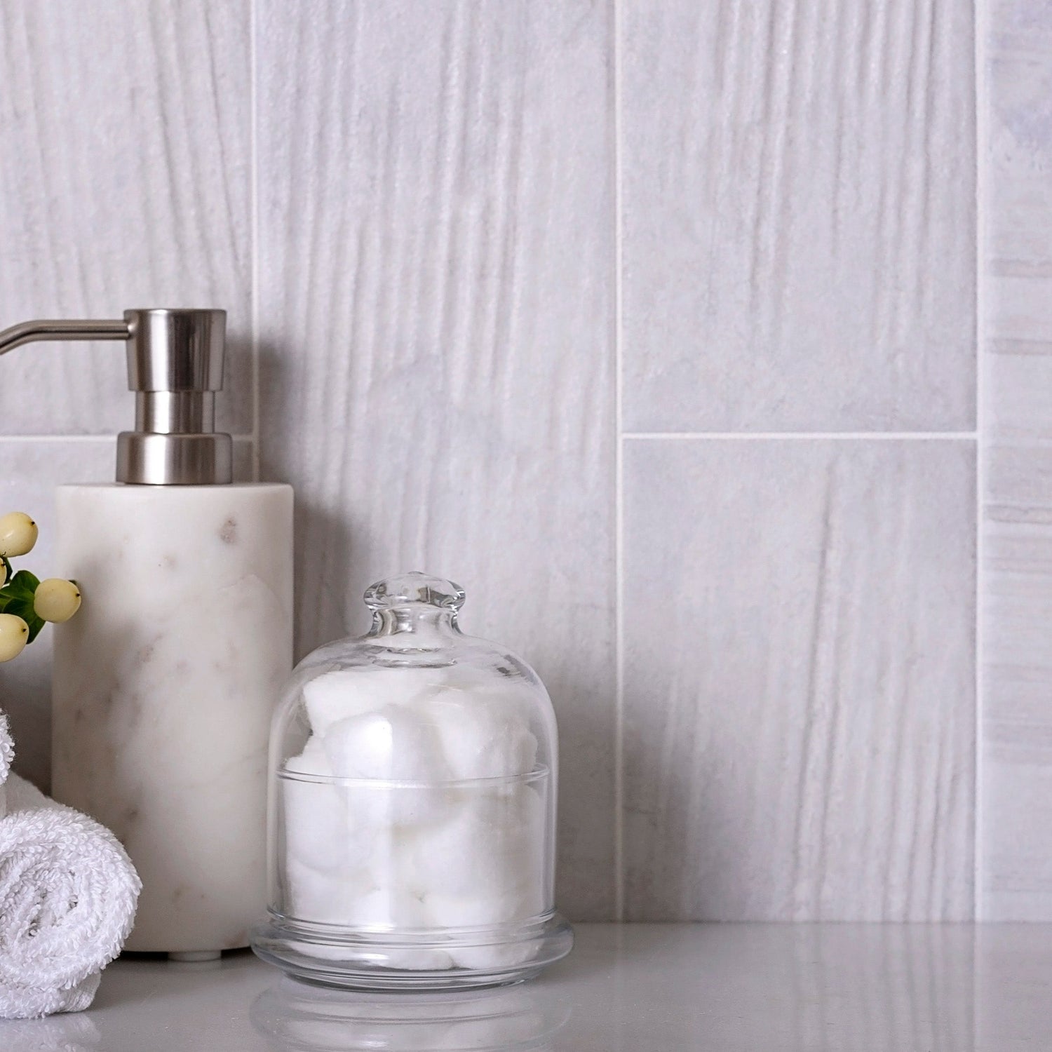 4X13 White Porcelain Tile