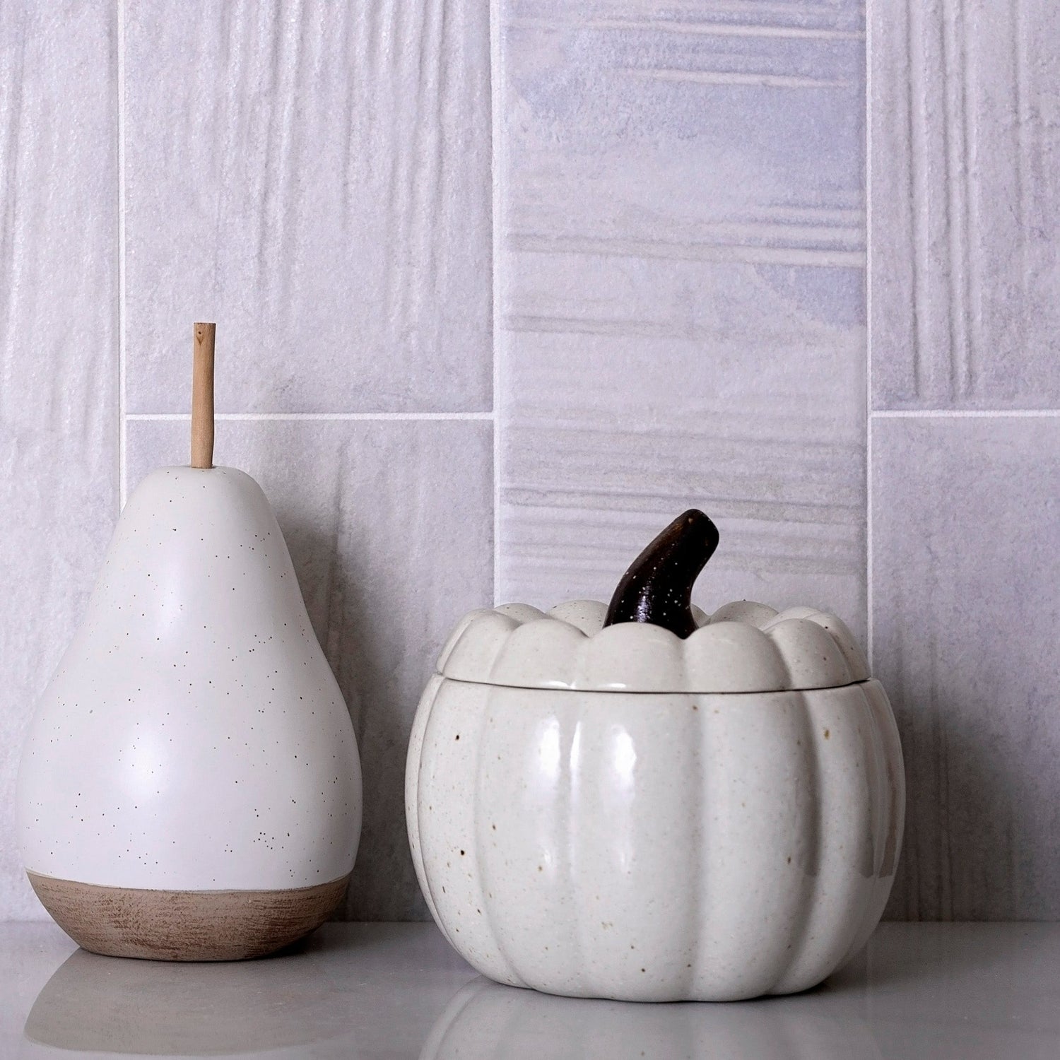 4X13 white matte tiles