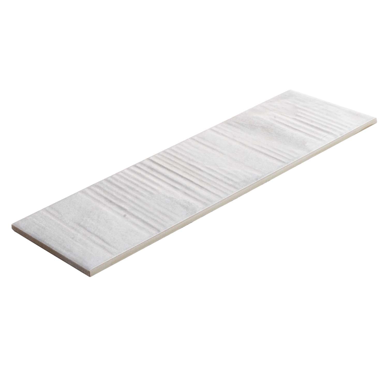 white porcelain tile flooring