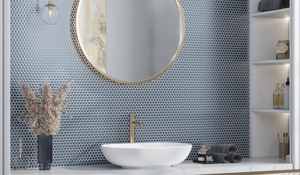 10 Penny Tile Floor Bathroom Ideas for Big Impact