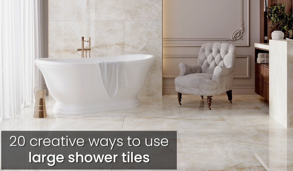 20 Cool Large Tile Shower Ideas for Indoor & Outdoor Spaces