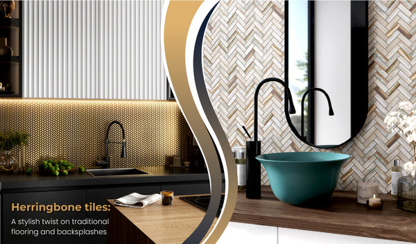 Herringbone Tiles: A Stylish Twist on Traditional Flooring and Backsplashes