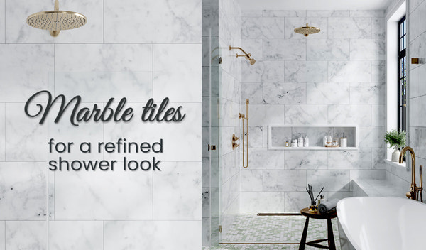 Inspiring Shower Wall Tile Ideas with Elegant Marble Touches