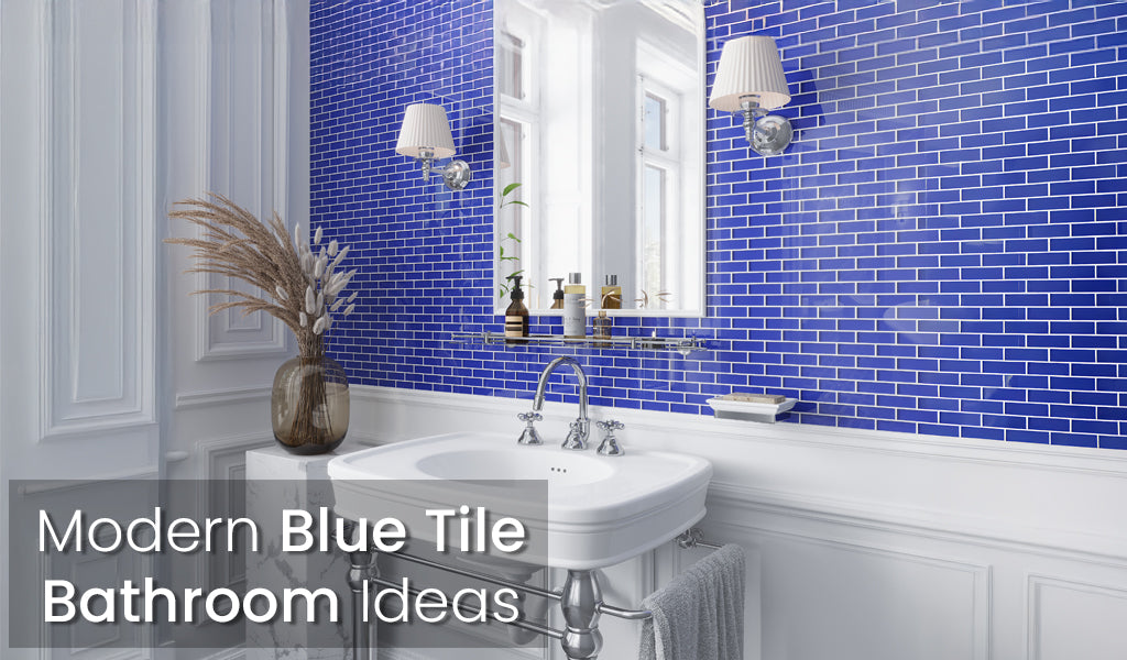 Blue Tile Bathroom Ideas & Designs