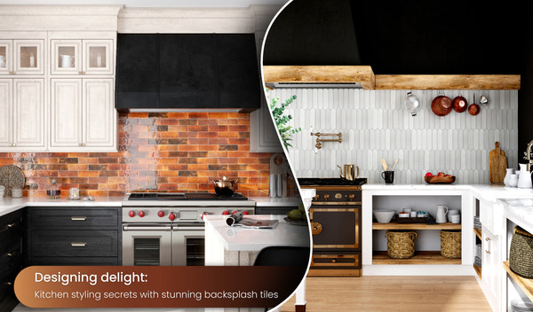 Designing Delight: Kitchen Styling Secrets with Stunning Backsplash Tiles
