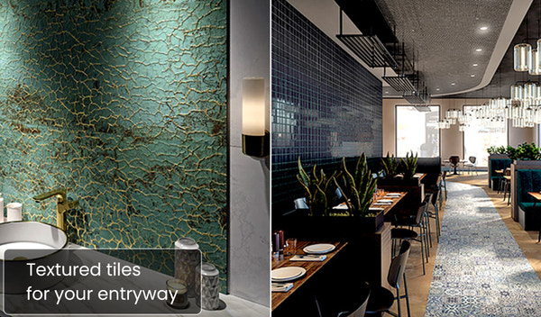 Create a Lasting Impression: Stylish Textured Tile for your Entryway