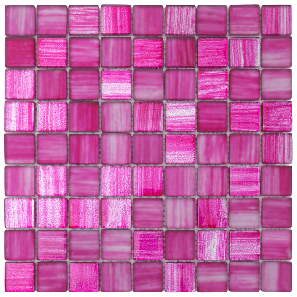 11x11 Pink Mosaic Tile