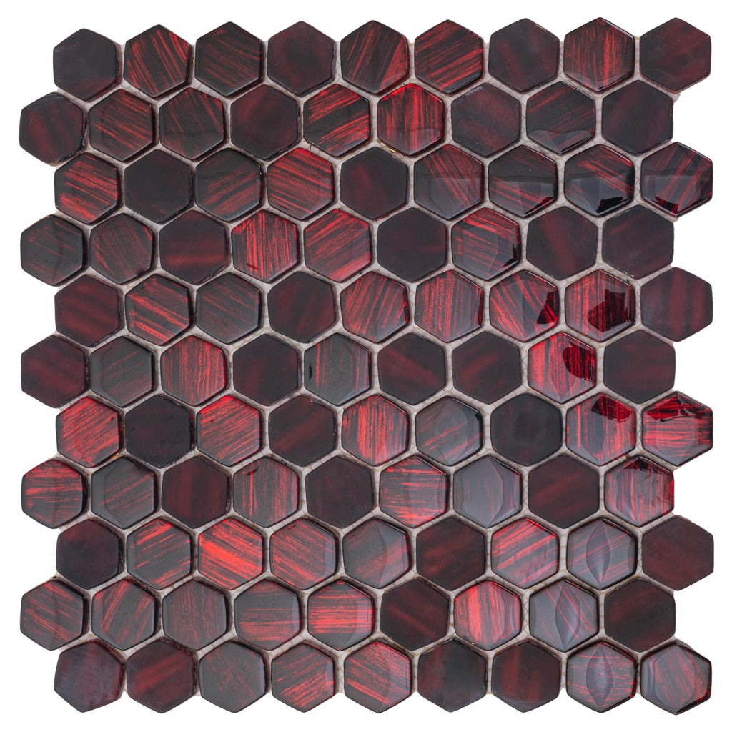 Berry Red Mosaic Tile