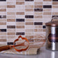 Beige Brown 12x12 Polished Brick Marble Mosaic Tile (5 pack, 5 sq ft/case) - Sample