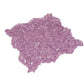 Orchid Pink 11x11 Glossy Matte Multi-shaped Glass Mosaic Tile (5 pack, 4.36 sq ft/case) - Sample