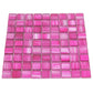 Pink Polished & Matte Glass Mosaic Tile – 11.3 x 11.3 in. (5 Pack, 4.43 sq. ft./case) - Sample