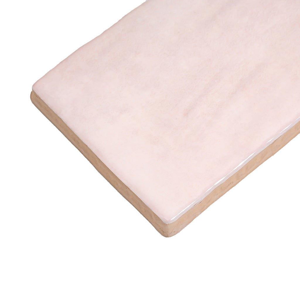 Pink Polished Ceramic Subway Tile – 2.58 x 8 in. (5.38 sq. ft./case) - Sample