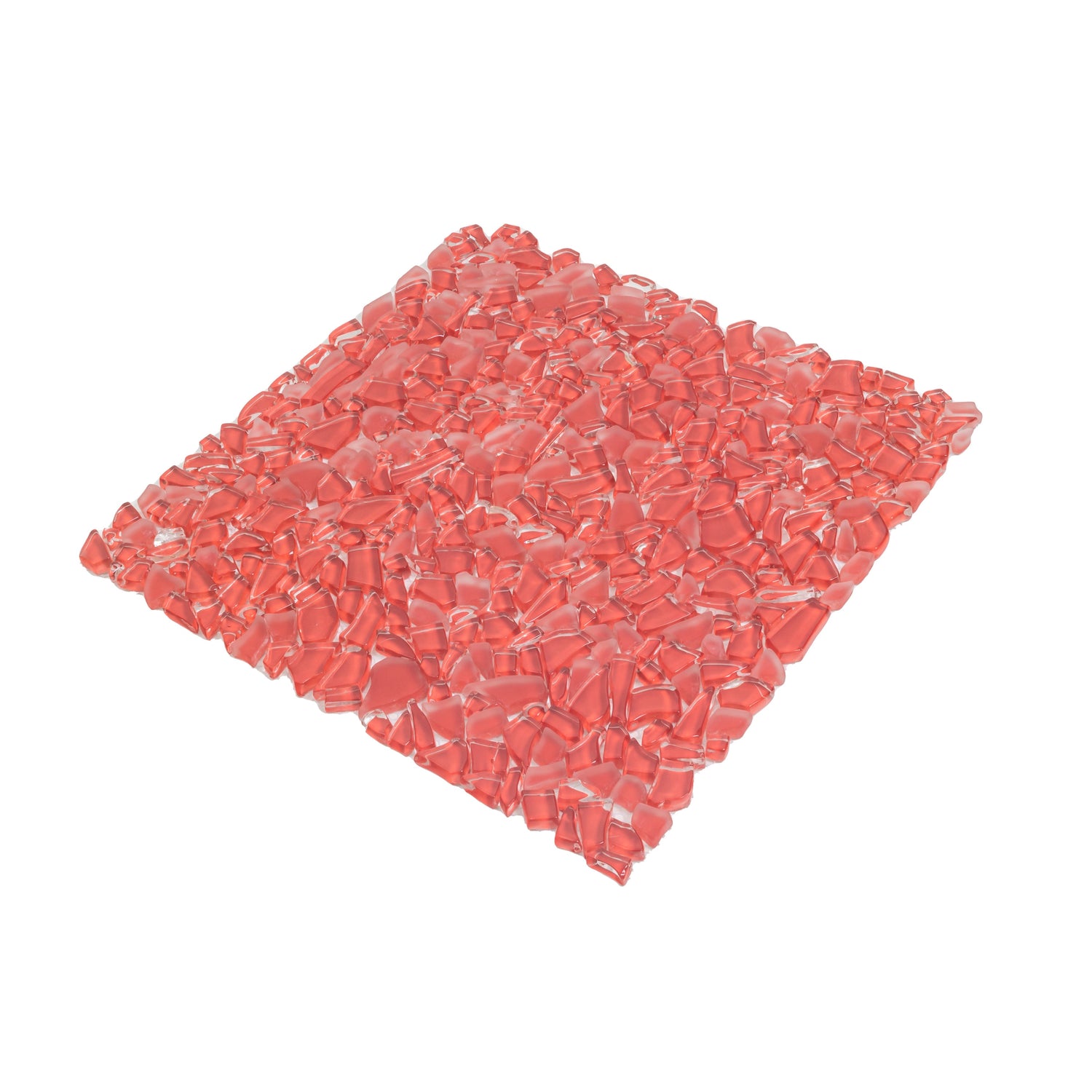 Red 11x11 Glossy Matte Multi-shaped Glass Mosaic Tile (5 pack, 4.36 sq ft/case) - Sample