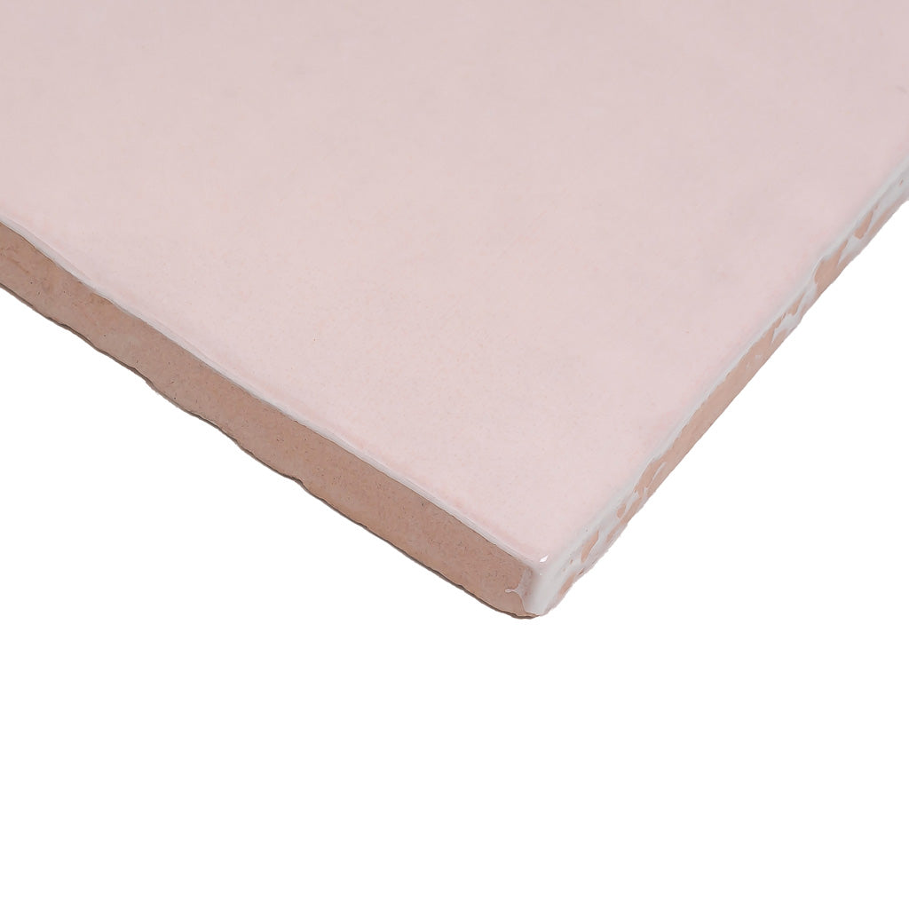 5x5 Soft Pink Ceramic Subway Tile