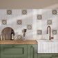 Terracotta Blue Green 6x6 Matte Square Porcelain Tile (19 pack, 4.65 sq ft/case)