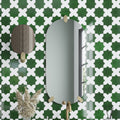 Dark Green 5x5 Glossy Star Ceramic Tile (27 pack, 5.37 sq ft/case)