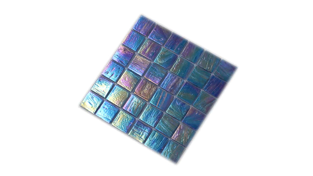 20-pack Celestial 12 in. x 12 in. Glossy Midnight Blue Glass Mosaic Wall and Floor Tile (20 sq ft/case)