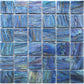 Midnight Blue Glossy Glass Mosaic Tile