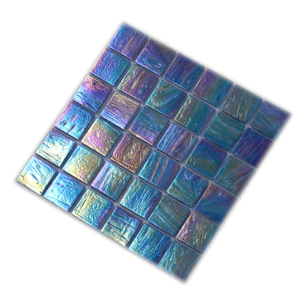 20-pack Celestial 12 in. x 12 in. Glossy Midnight Blue Glass Mosaic Wall and Floor Tile (20 sq ft/case)