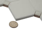 Sample - Pearl White 11x11 Polished Thassos, Shell Hexagon Mosaic tile (5 pack, 4.51 sq ft/case)