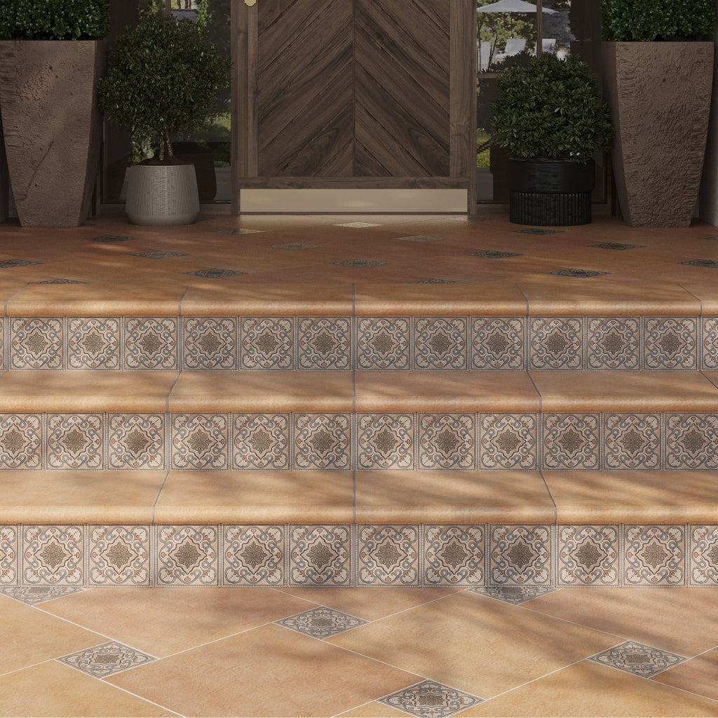 Taupe-blue Terracotta 6x6 Matte Square Porcelain Tile (19 pack, 4.65 sq ft/case)