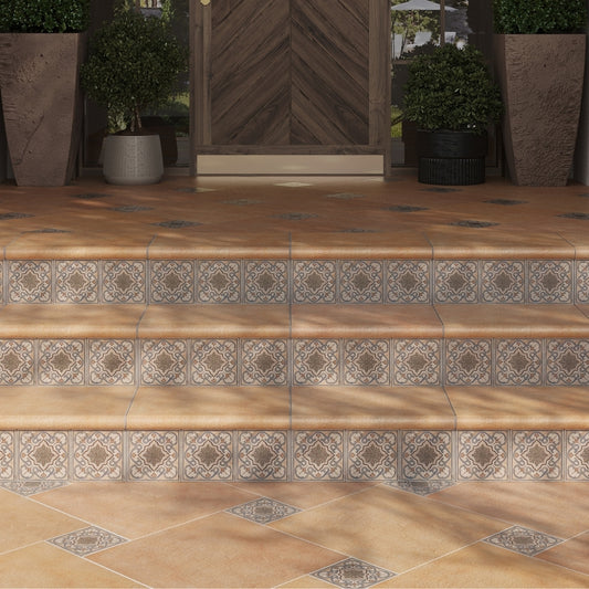 Taupe-blue Terracotta 6x6 Matte Square Porcelain Tile (19 pack, 4.65 sq ft/case)