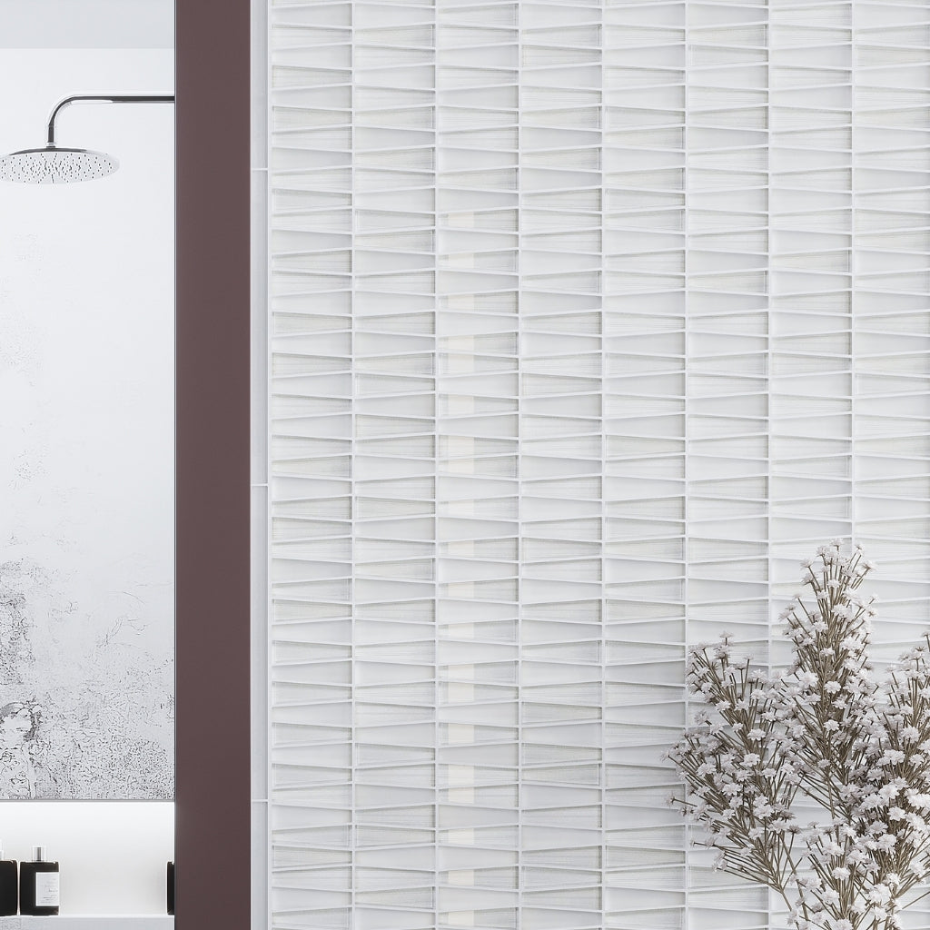 Red 4x4 Glossy Ceramic Square Deco Tile for Bold Accent Walls