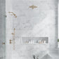 White 12x24 Polished Field Bianco Carrara Marble Tile (5 pack, 10 sq ft/case)