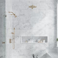 White 12x24 Polished Field Bianco Carrara Marble Tile (5 pack, 10 sq ft/case)
