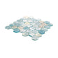 Verre 11.7 in. x 11.8 in. Matte Blue Glass Mosaic Wall and Floor Tile (9.6 sq ft/case) - 10 pack