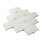 Pearl white polished Thassos shell hexagon mosaic tile with small square accents