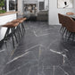 charcoal black 24x48 porcelain matte large format tile with subtle white veining on floor