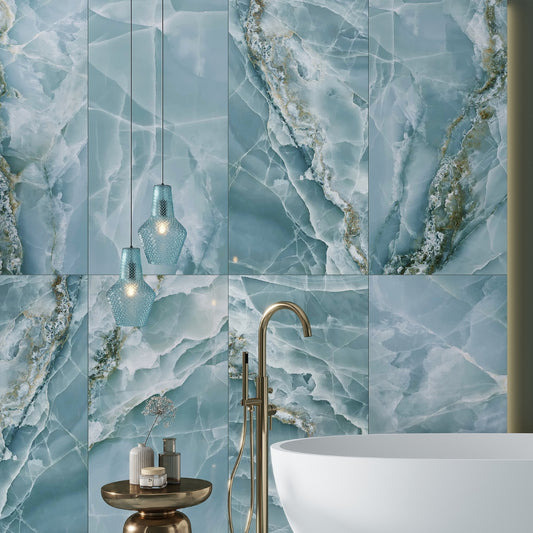 Splendor Green 24x48 Lappato Porcelain Large Format Tile  (10 Cases, 155 sqft/Pallet)