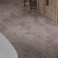 Terracotta Brown 9x9 Matte, Glossy Dotted Square Porcelain Tile (13 pack, 6.96 sq ft/case)