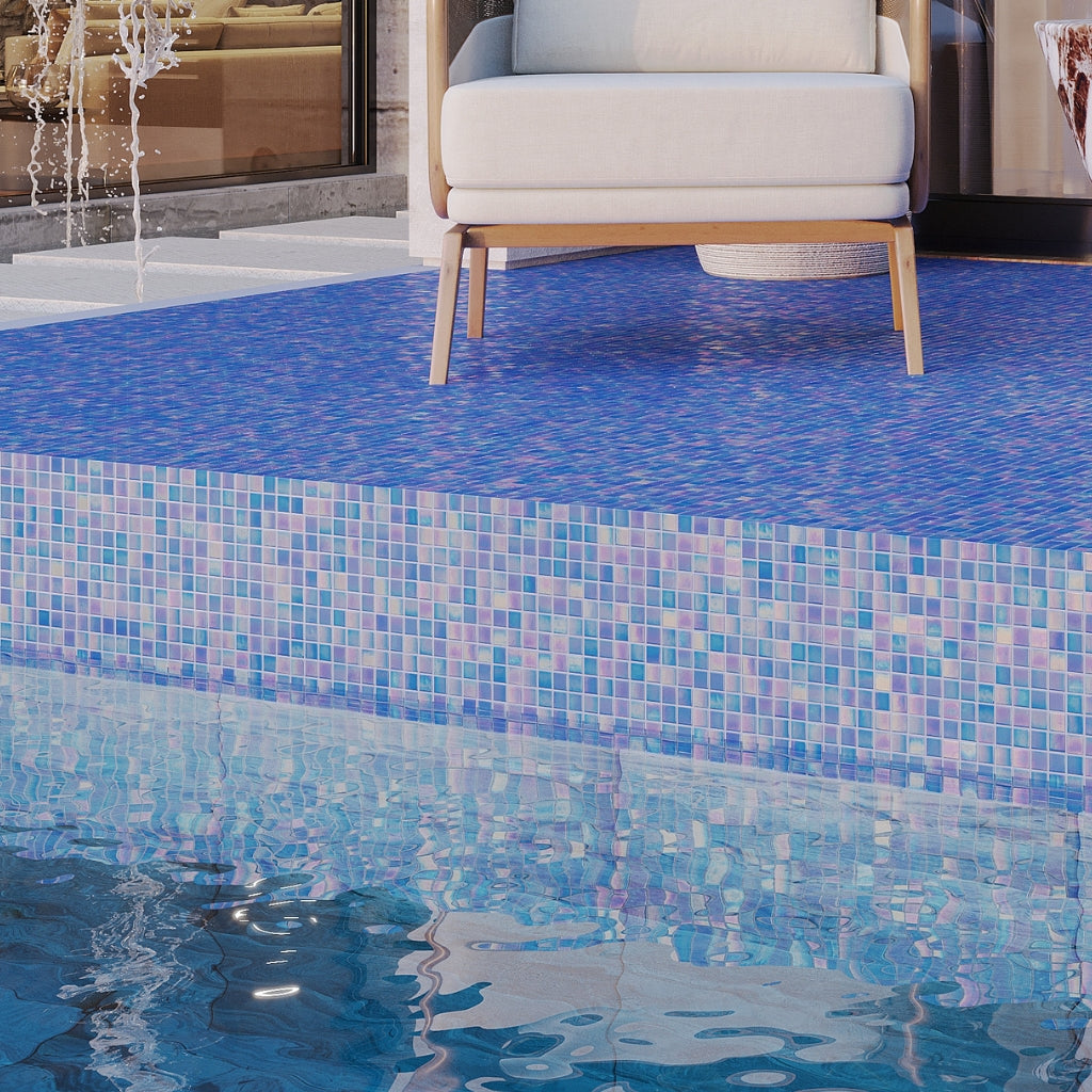 Royal Blue 12x12 Uniform Square Glossy Glass Mosaic Tile (20 pack, 20 sq ft/case)