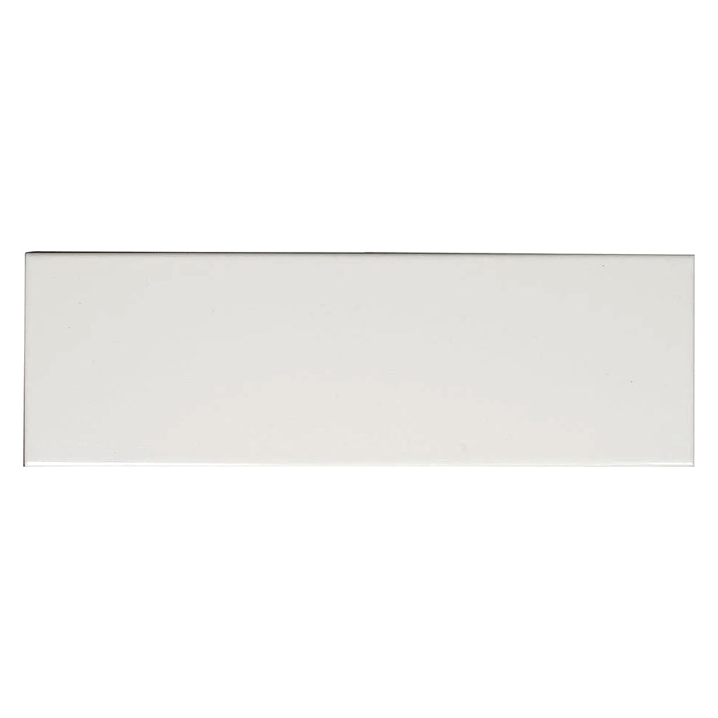 Metro 4 in. x 12 in. Matte White Ceramic Subway Wall Tile (10.4 sq ft/case) - 34 pack