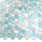 Aqua 12x12 Matte Hexagon Glass Mosaic Tile (10 Cases, 96 sq ft/Pallet)