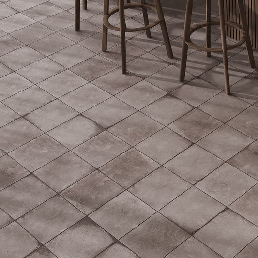 Terracotta Brown 9x9 Matte, Glossy Plain Square Porcelain Tile (13 pack, 6.96 sq ft/case)