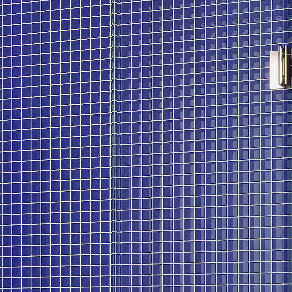 Cobalt Blue 12x12 Glossy Square Glass Mosaic Tile (10 pack, 9.67 sq ft/case)