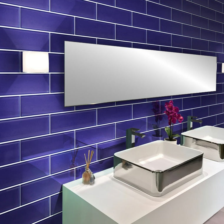 3x12 Cobalt Blue Tile