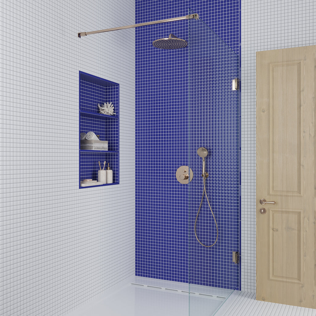 Cobalt Blue 0.5x12 Glossy Glass Pencil Tile Trim (10 pack, 0.5 sq ft/case) - Sample
